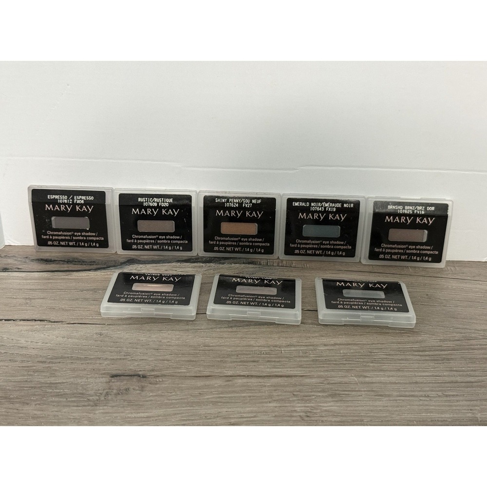 Mary Kay Chromafusion Eye Shadow Mixed Lot Of 8 Shades .05oz Ea All New